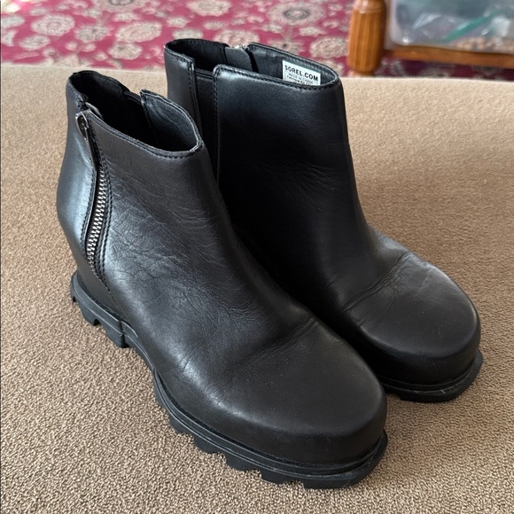 Sorel Shoes - Sorel nk4372-010 Size 8.5 Wide Black Combat Snow Boots (TD)